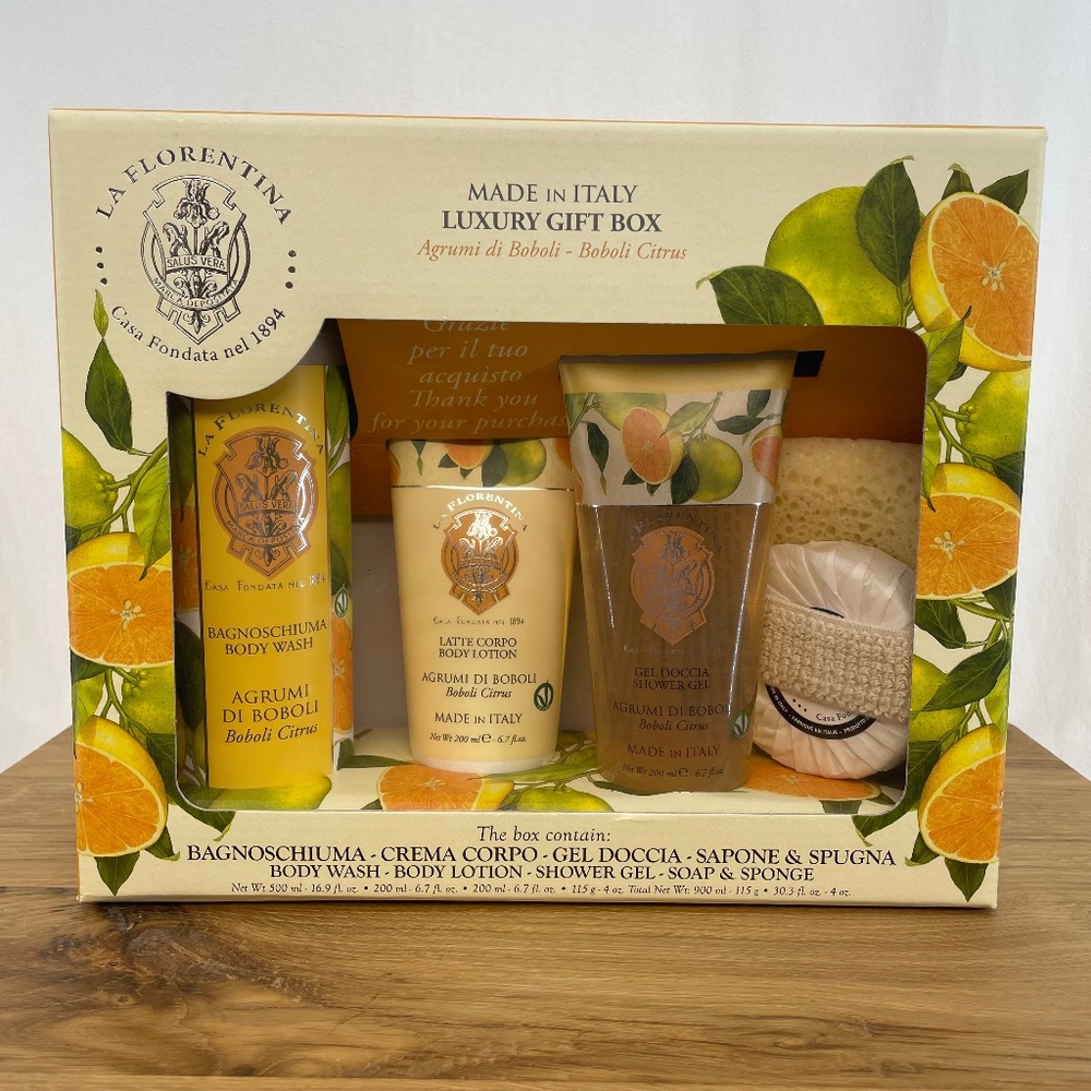 La Florentina Luxury Gift Box Boboli Citrus Spa Kit – NEW IN BOX